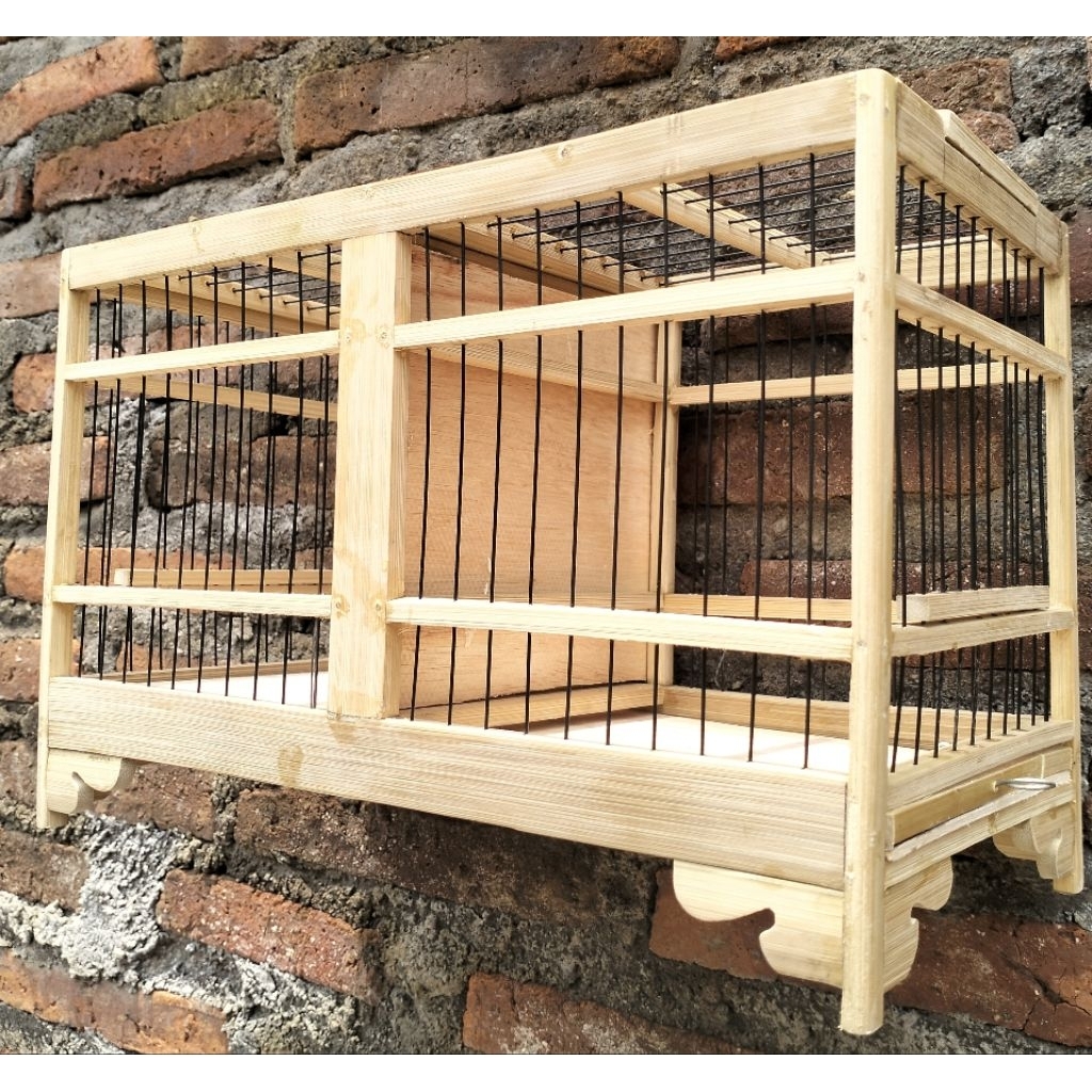 SANGKAR SEKAT BURUNG KECIL RUJI FIBER + PACKING KUSUS