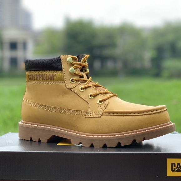 Sepatu Boots Pria Caterpillar Work Genuine Leather Shoes 9200936