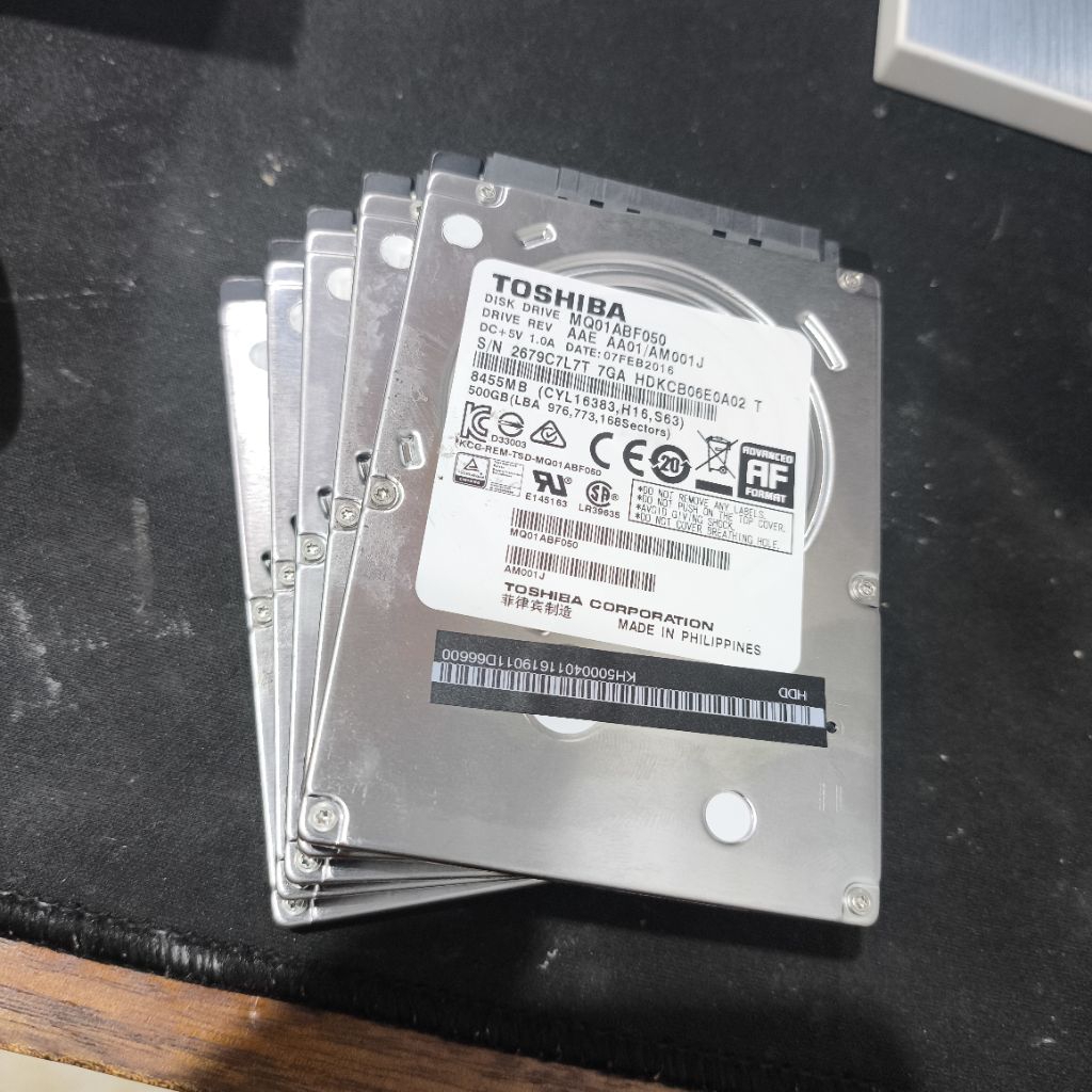 HDD 2.5 Toshiba 500GB New Copotan PowerOnTime 0day