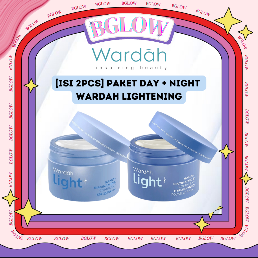[ISI 2PCS] WARDAH BUNDLE Wardah Lightening Day & Night Cream 30 gr - Skincare dengan Advanced Niacin