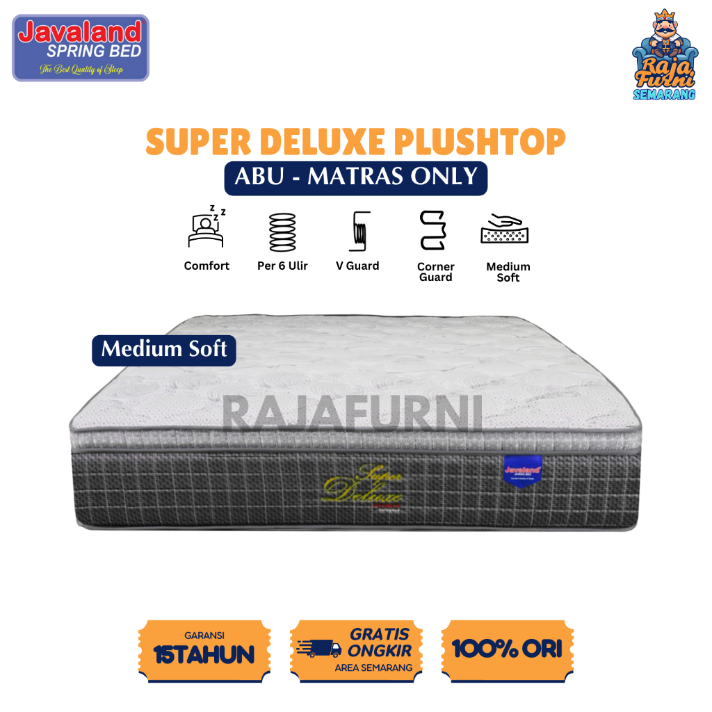 JAVALAND SPRING BED SUPER DELUXE PLUSHTOP