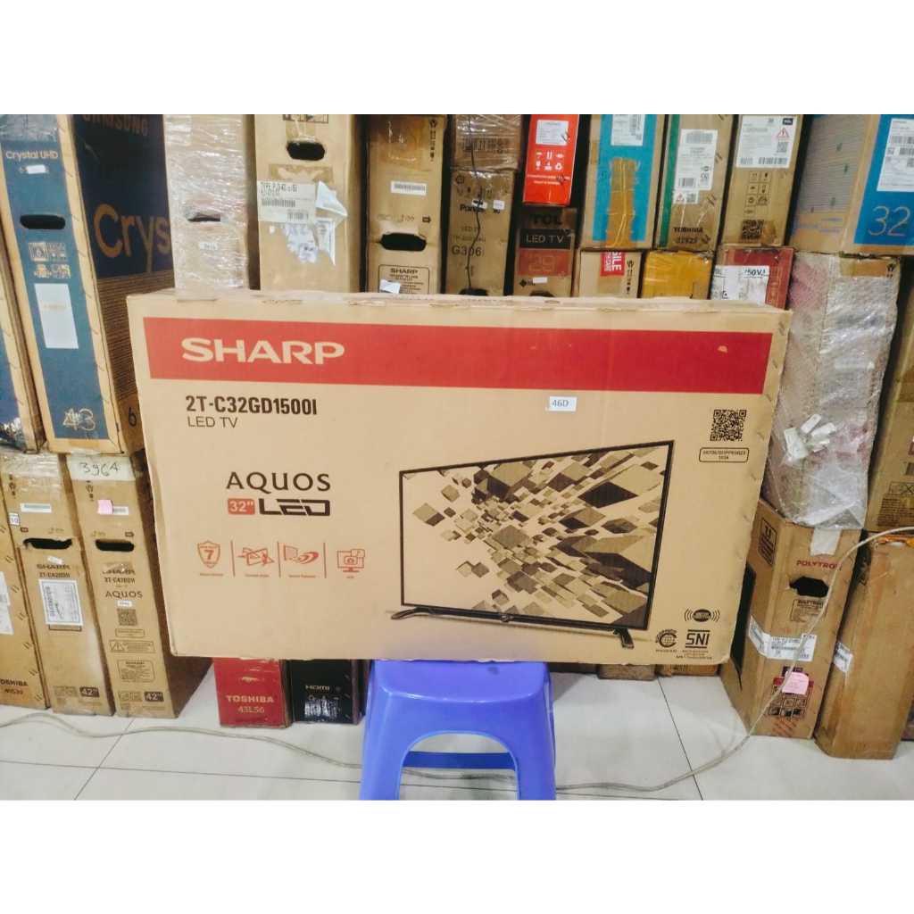 BARU-NEW TV LED Sharp AQUOS 2T-C32GD1500I 32Inch Digital TV HDMI USB Series terbaru Garansi 5th