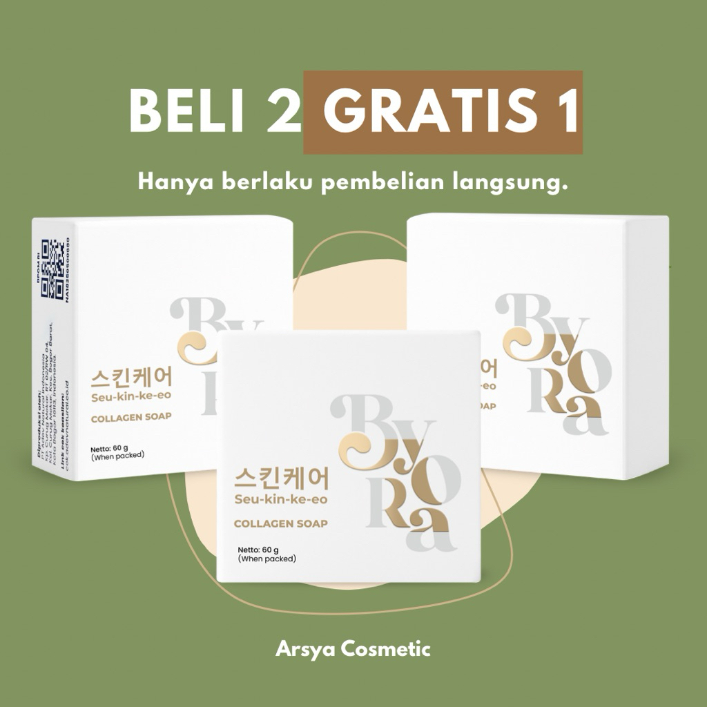 ByoRa Sabun Korea Untuk Wajah & Badan Bersih Putih Cerah Glowing Untuk Kulit Wanita & Pria Terdaftar