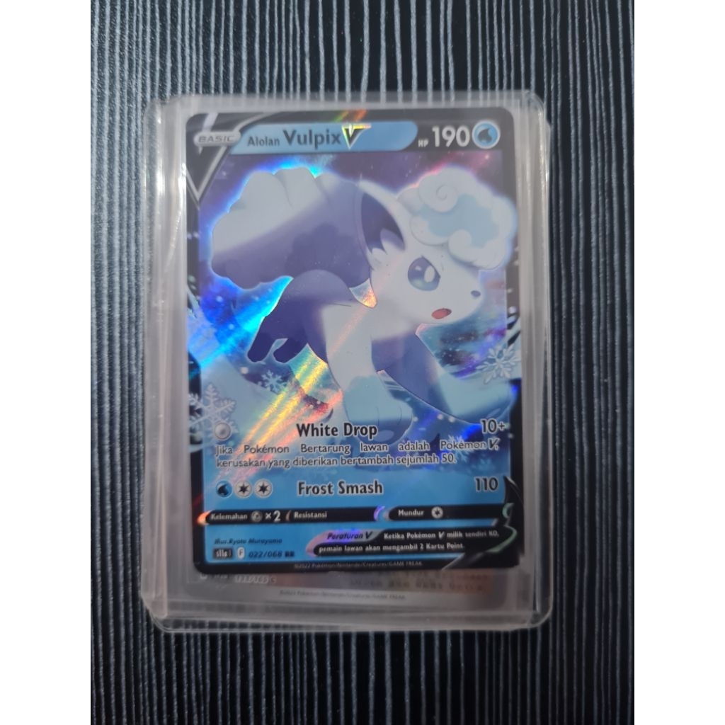 Alolan Vulpix V (RR) Pokemon TCG Indo