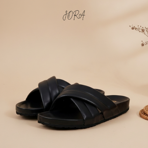 JORA - Sandal Wanita - Wola Hitam | Size 35 - 43
