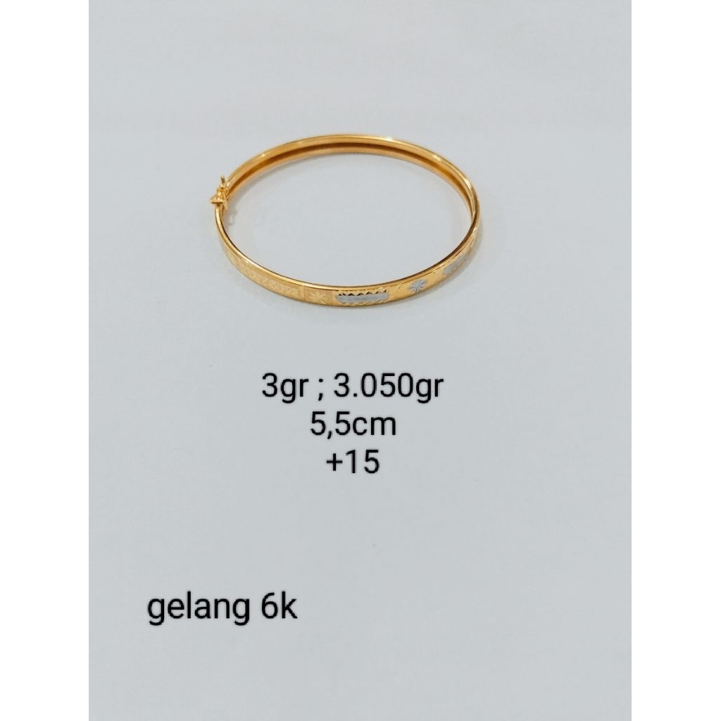 gelang emas 6 karat