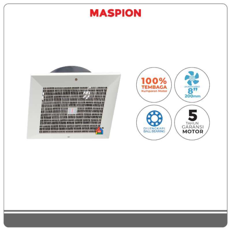 Maspion CEF-20 Ceiling Exhaust Fan 8 Inch Plafon CEF20 CEF 20