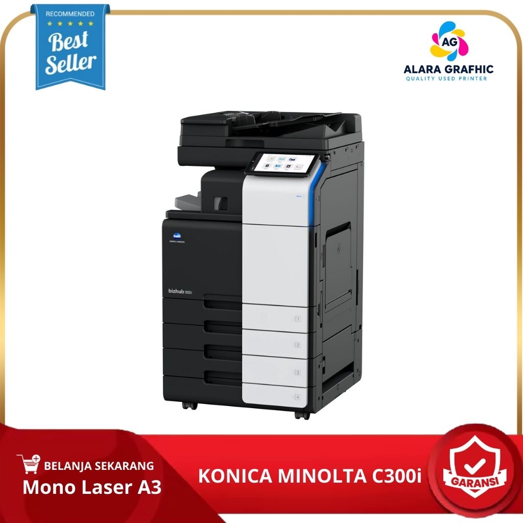 Printer Konica Minolta Bizhub C300i A3 Warna Mesin Fotocopy