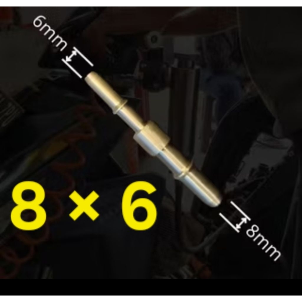 Nepel Kuningan Tusuk gigi 8x6 mm Nepel infus injektor sambugan Alat Infus injektor