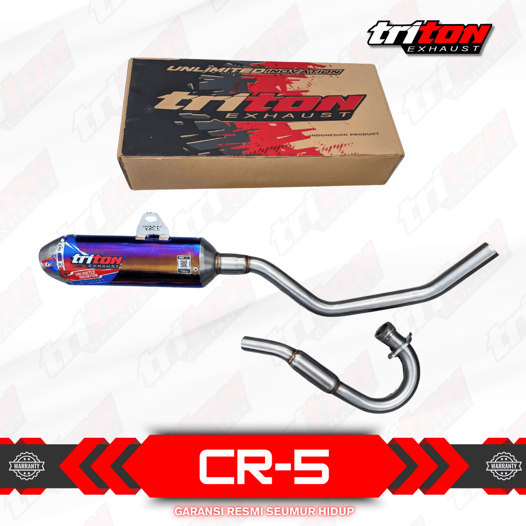 knalpot Crf150l Wr155 klx150 type Cr-5 triton exhaust