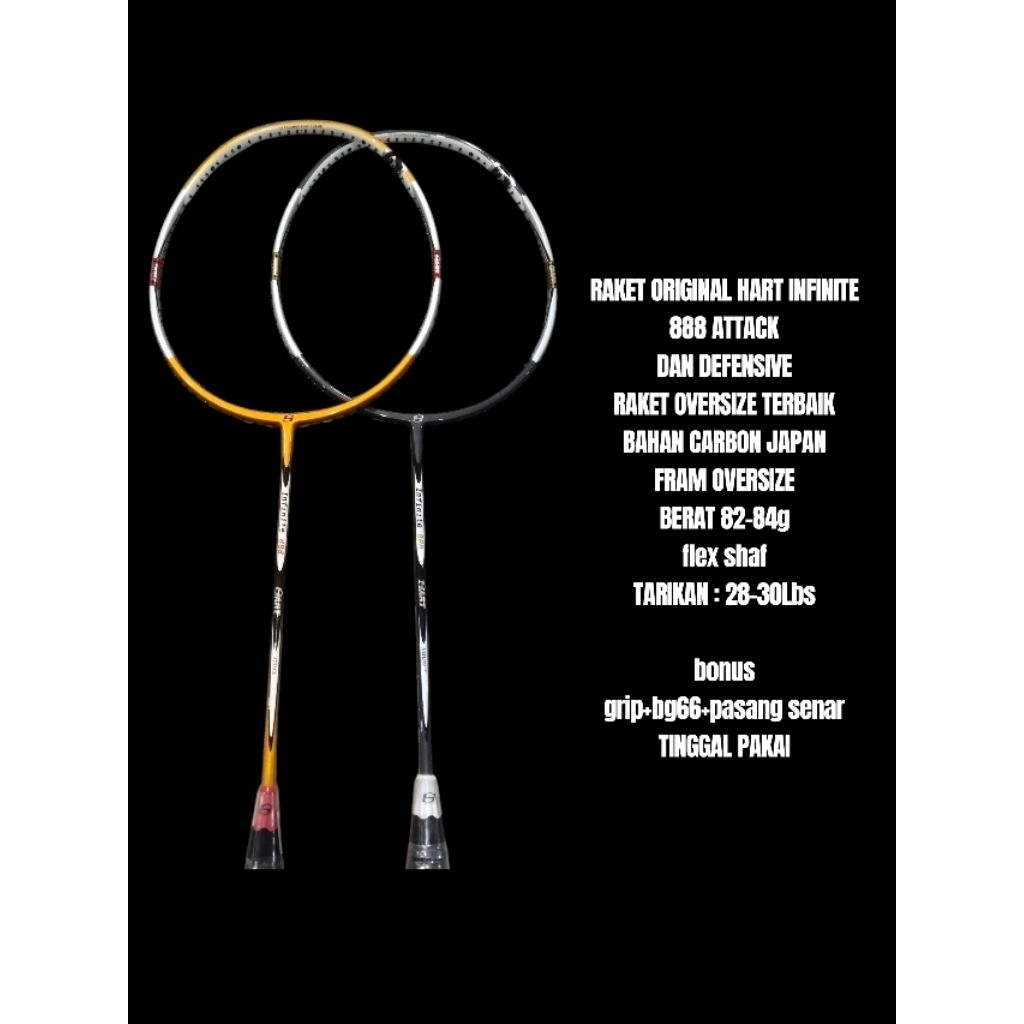 RAKET HART INFINITE 888 100% ORIGINAL