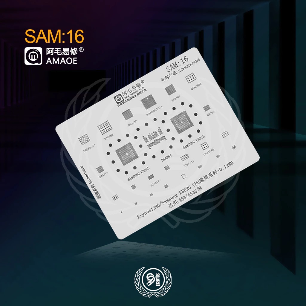 Plat Cetakan IC Amaoe Sam:16 Original / Cetakan IC Amaoe Sam 16 Samsung E8825 / Samsung A53 / Samsun
