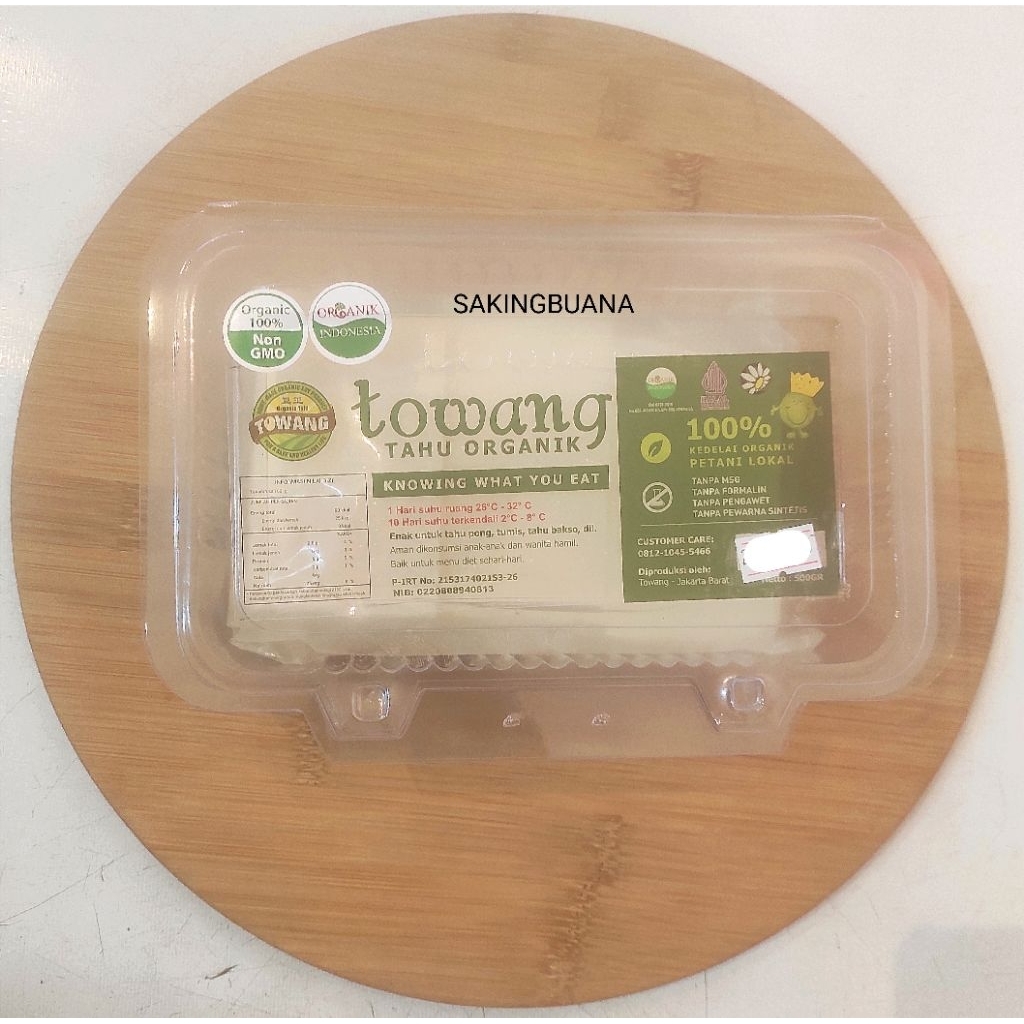Tahu Putih Organik Towang