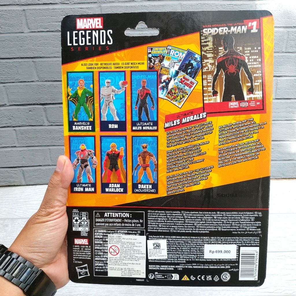 Marvel Legends Spiderman Miles Morales The Ultimate Reteo Vintage Hasbro Action Figure Original