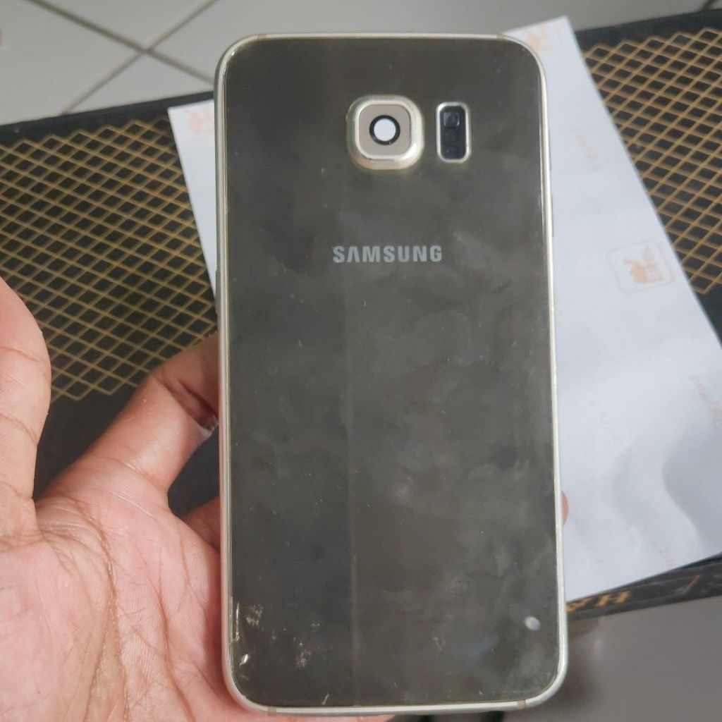 BAZEL BEKDOR FREAM TATAKAN LCD SAMSUNG S6 / SM(G920F) ORI COPOTAN