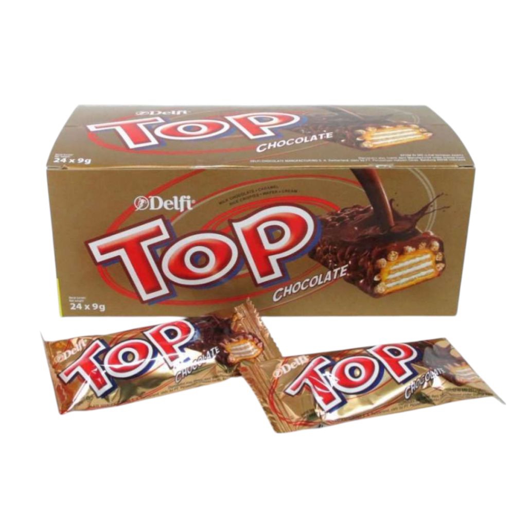 

Delfi Top Chocolate Box isi 24 – Cokelat Renyah Manis Bikin Happy!