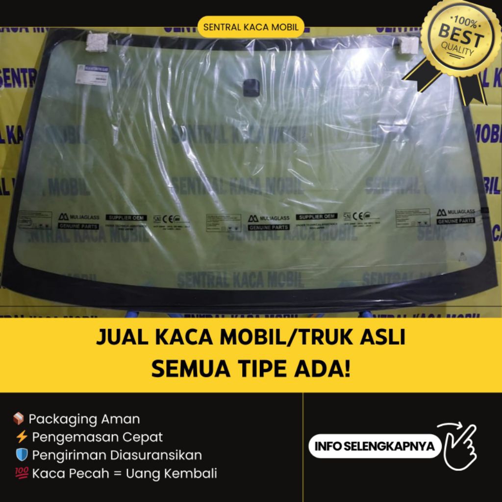 Kaca Depan Mobil Toyota New Hilux/Fortuner 2015 SNI- Diasuransikan