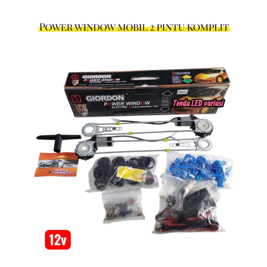 Power Window Universal 2 Pintu Set / , Universal Power Window Kit 12 Volt 1set