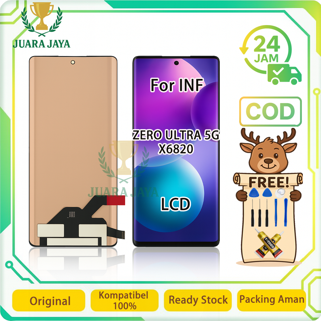 LCD FOR INFINIX ZERO ULTRA 5G / X6820 UNIVERSAL FULLSET Touchscreen LCD HP OG TOUCHSCREEN