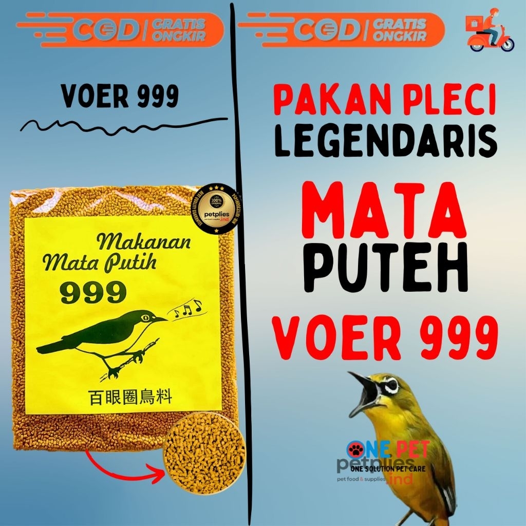 VOER 999 - PAKAN BURUNG PLECI DOSIS TINGGI VOER PLECI IMPORT VOER PLECI MATA PUTEH DOSIS TINGGI SEMP