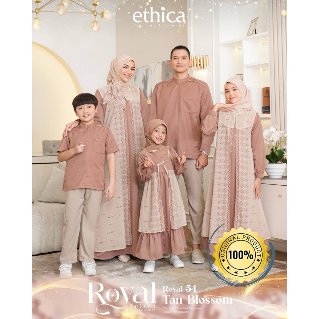 Sarimbit Ethica Royal 54 Tan blossom, Kahfi 358, Kagumi 342, Kahfi Kids 258, Kagumi Kids 184