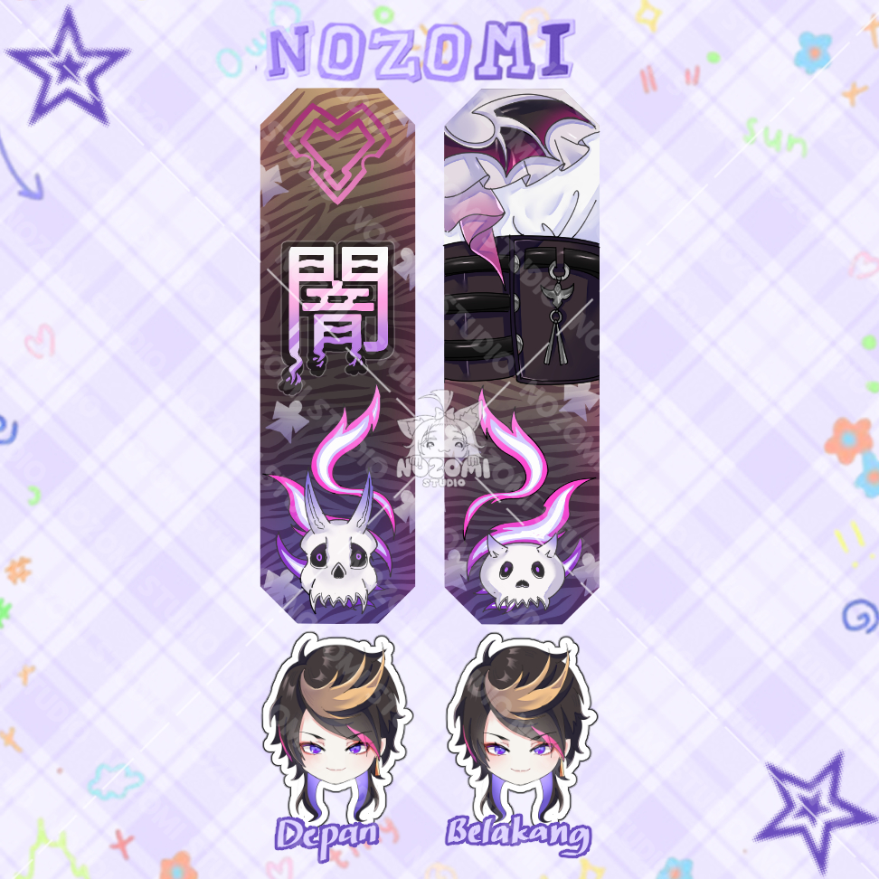Ganci / Gantungan Kunci / Keychain Akrilik Typography VTUBER NIJISANJI SHU YAMINO
