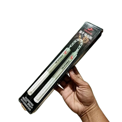 Terbaru Nunchaku Double Stick Stainless Steel Freestyle Tahan Banting Tongkat Beladiri Praktis Besi 