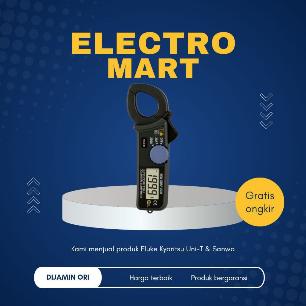 Kyoritsu 2031 Digital Clamp Meter Tang Ampere AC 200A
