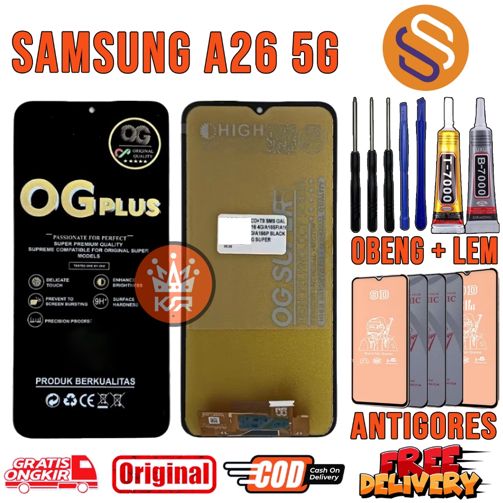 Lcd SAMSUNG A26 5G ORI Original OEM Quality Lcd Touchscreen Fullset