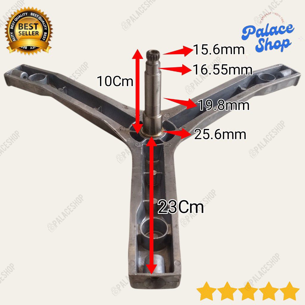 Spider Segitiga Baling Baling Mesin Cuci Denpoo DFL810G XA2QG60