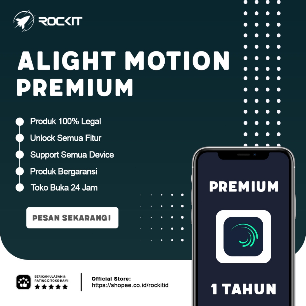 Alight Motion Premium Pro 1 Tahun Private Murah Bergaransi (Toko Buka 24 Jam)