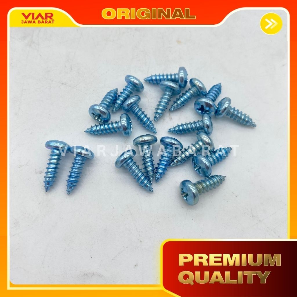 SKRUP PAB 8x2" 5CM SELF TAPPING SCREWS WARNA PUTIH - BAUT 11