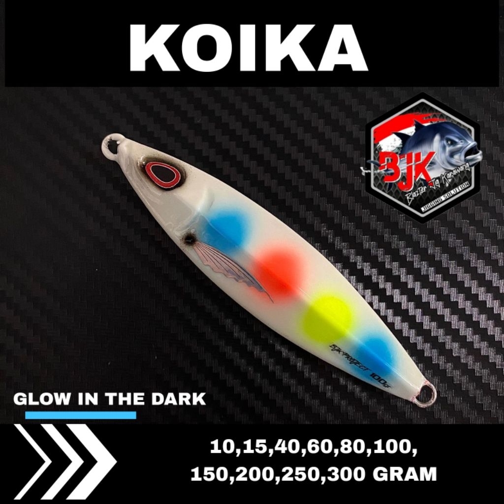 METAL JIG KOIKA GID BIRU 15g s/d 300g UMPAN PANCING BJK
