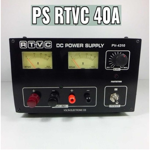 Power Supply RTVC PV-4310 40A Baru / DC Power Supply RTVC PV 4310 40 Ampere RTVC PV4310 40 A