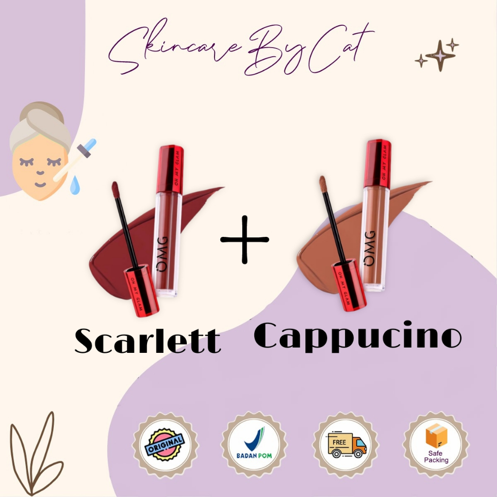 Ombre OMG LIp Cream Scarlett + Cappucino