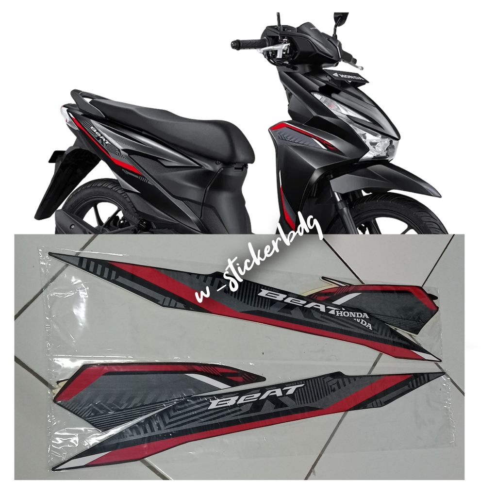Striping Stiker Lis Honda Beat CBS 2025 Hitam