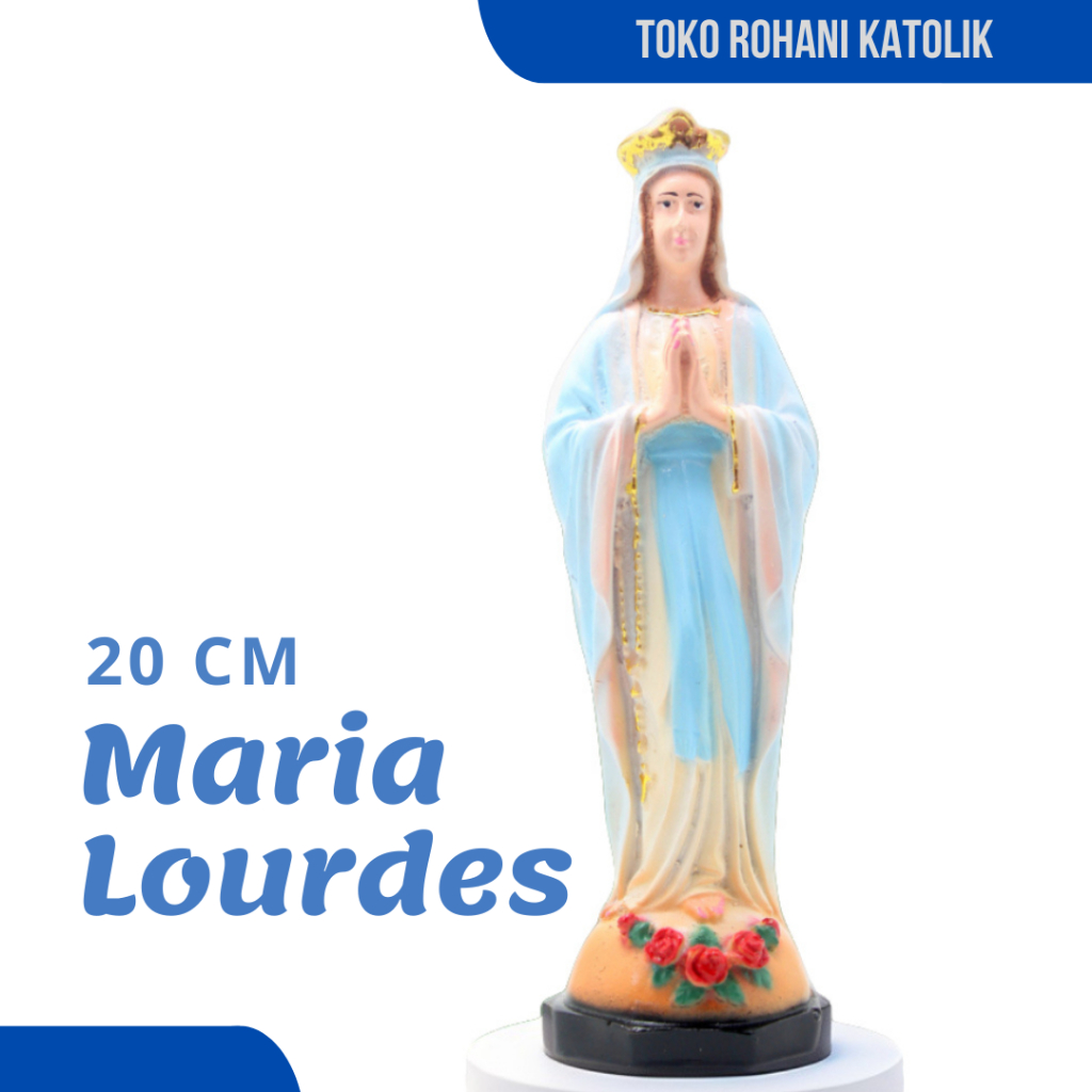 PATUNG MARIA LORDES 20 CM / PATUNG BUNDA MARIA / PATUNG KATOLIK MURAH / PATUNG MARIA LOURDES