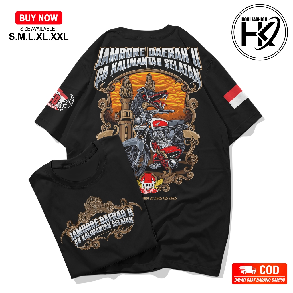 KAOS ACARA JAMBORE DAERAH 2 CB KALIMANTAN SELATAN BONUS STIKER