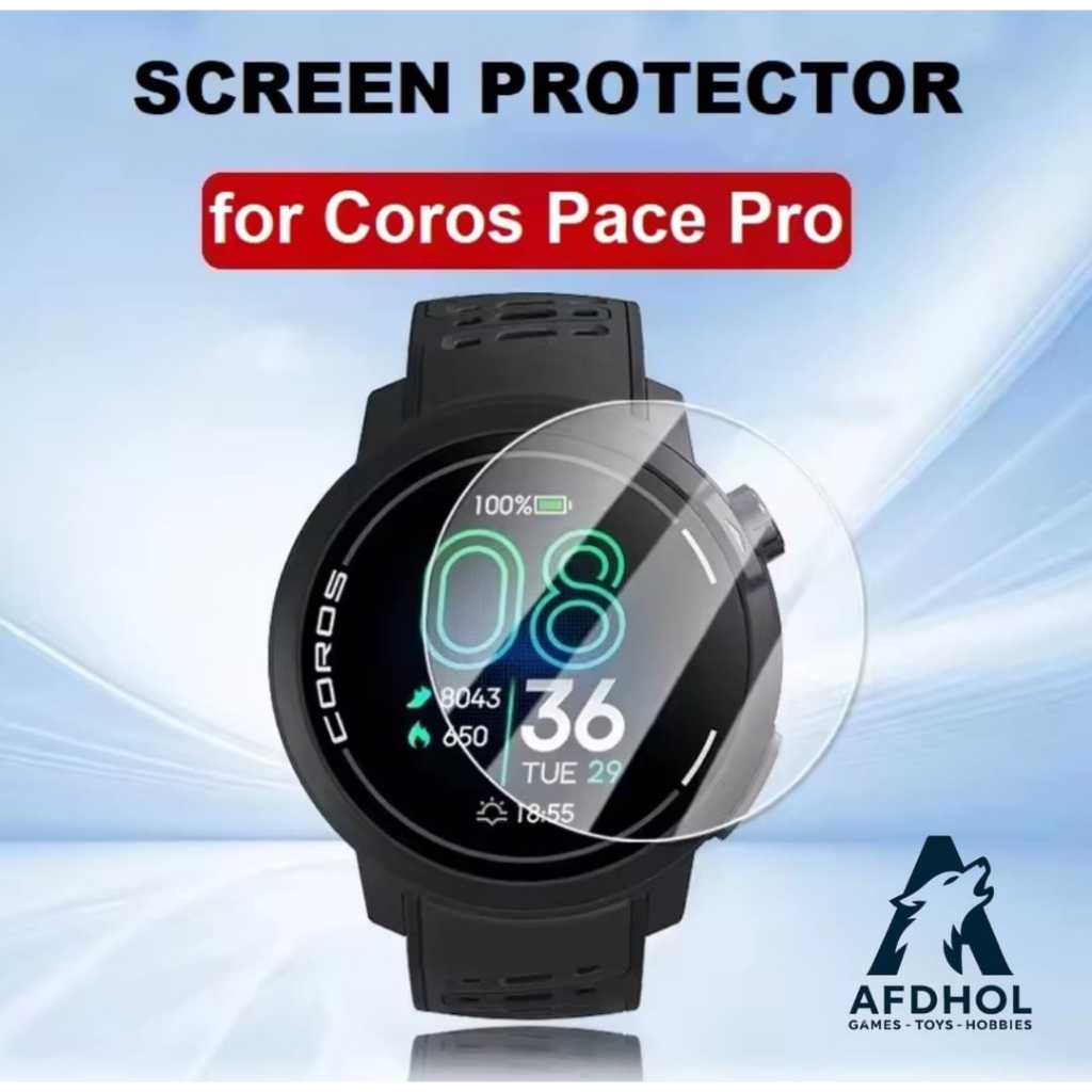 TEMPERED GLASS COROS PACE PRO ANTI GORES SCREEN GUARD LCD SMARTWATCH COROS PACE PRO PELINDUNG LAYAR 