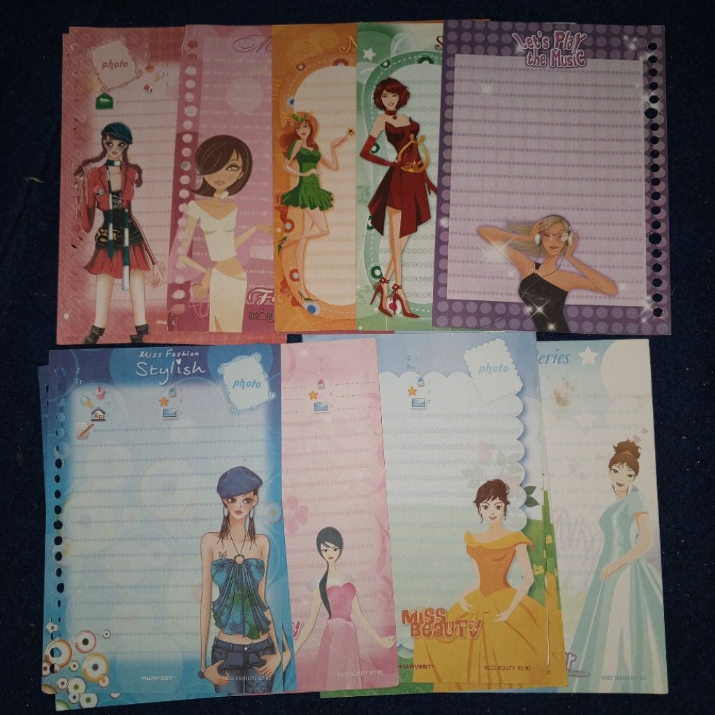 [ MINIMAL ORDER 5 LEMBAR - VOLUME 5] KERTAS BINDER ISI LOOSE LEAF REFILL A5 HARVEST NON MISS HEWAN Z
