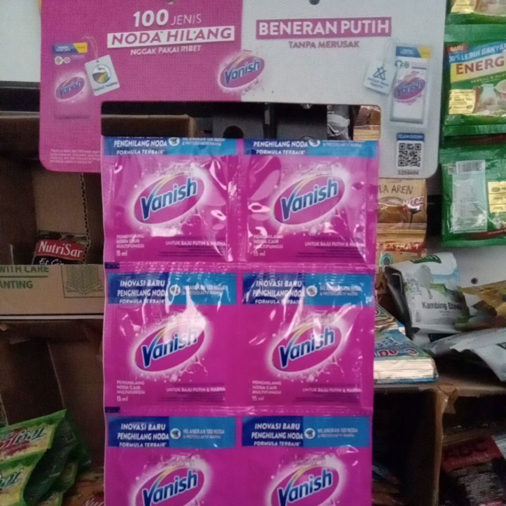 Vanish penghilang noda 1 renceng 12 sachet