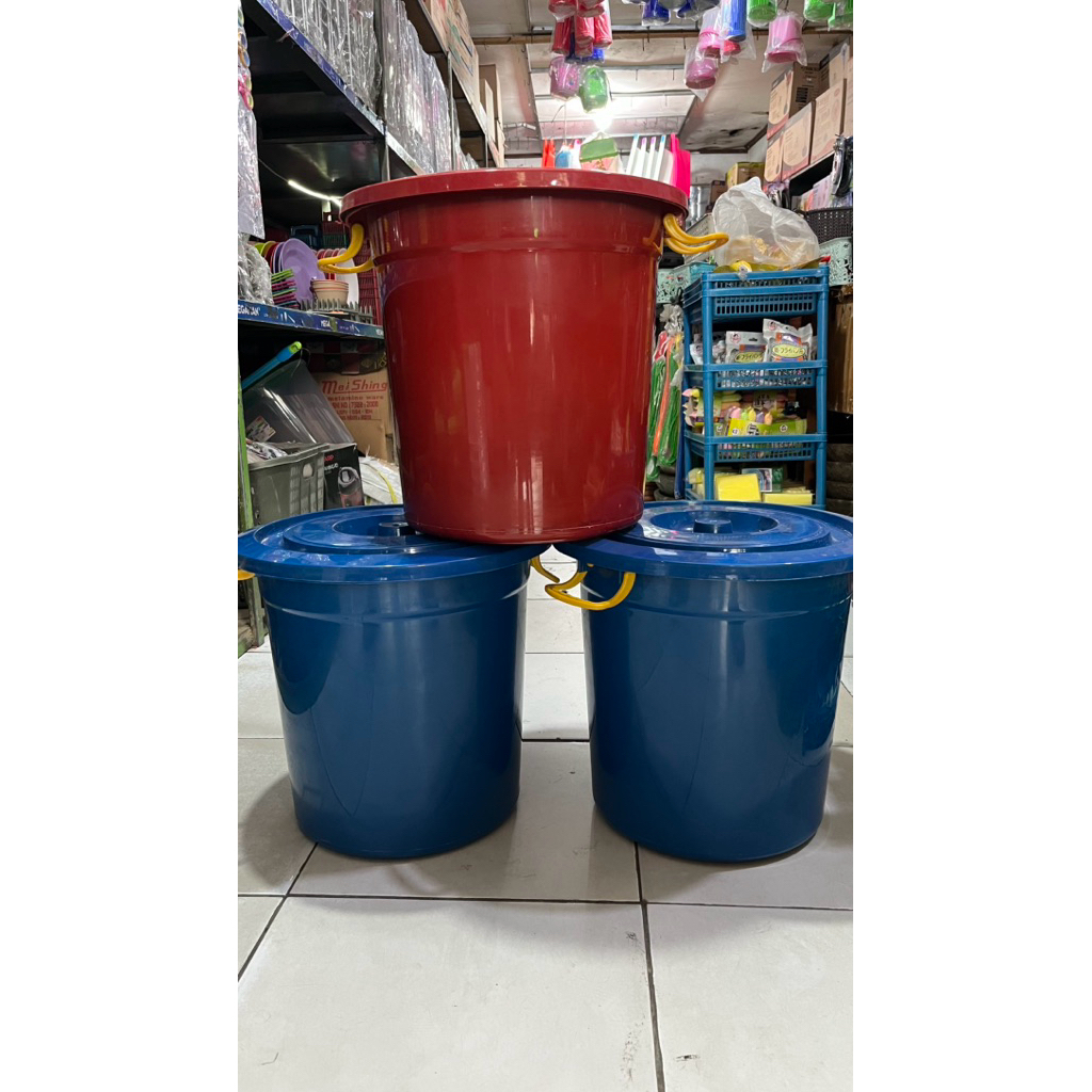 Ember Plastik Warna 30 Liter / Ember Plastik Tebal 30 Liter / Ember Tutup 30 Liter