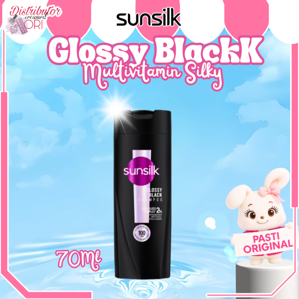 Sunsilk Shmpoo Glossy Black 70Ml | Distributor Cream Ori