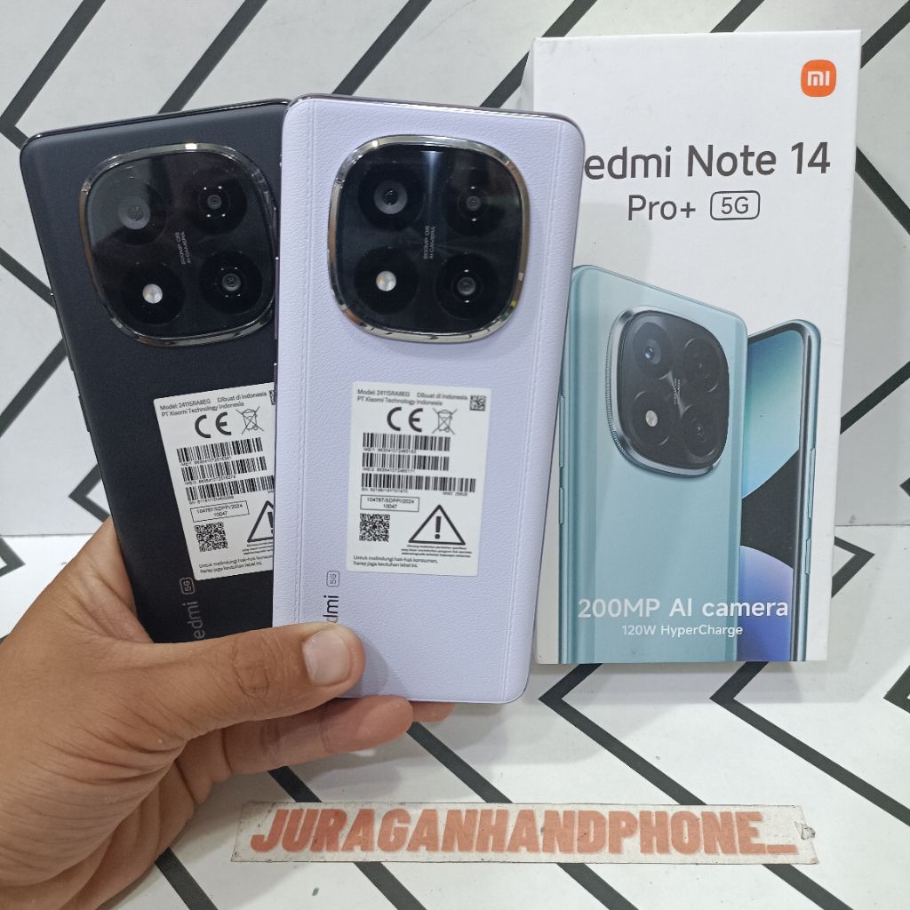 REDMI NOTE 14 PRO PLUS 5G 12/512GB 8/256GB HP BEKAS SECOND FULLSET