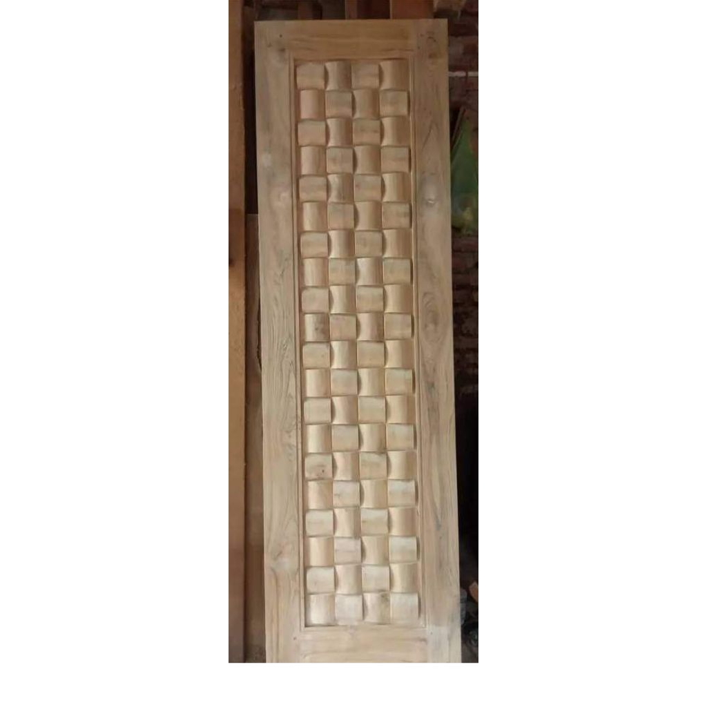 kusen pintu kayu solid minimalis