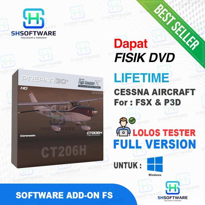Cessna CT206H Addon Full Version – Pesawat Ringan Detail & Realistis untuk Flight Simulator P3D & FS