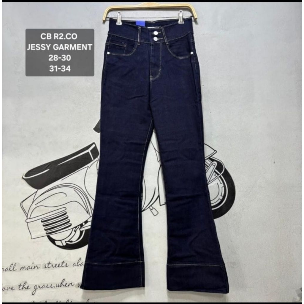 READY HAIGWAIST CUTBRAY WANITA JESSY GARMENT LKB DAN JEANSLINE 3060 7/9 DAN JEANSLINE LAURA,FERRO DA