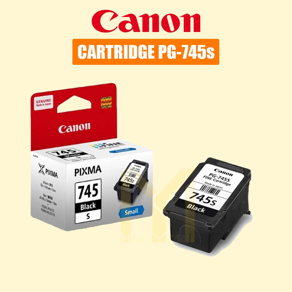 Cartridge Canon ORIGINAL PG-745s Black/Hitam / PG745s PG 745s Black Ink Cartridge/Catridge Asli