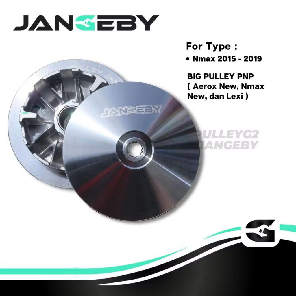 Jangeby Pulley Custom G2 - Nmax 2DP Aerox Lexi All New Nmax Big Pulley