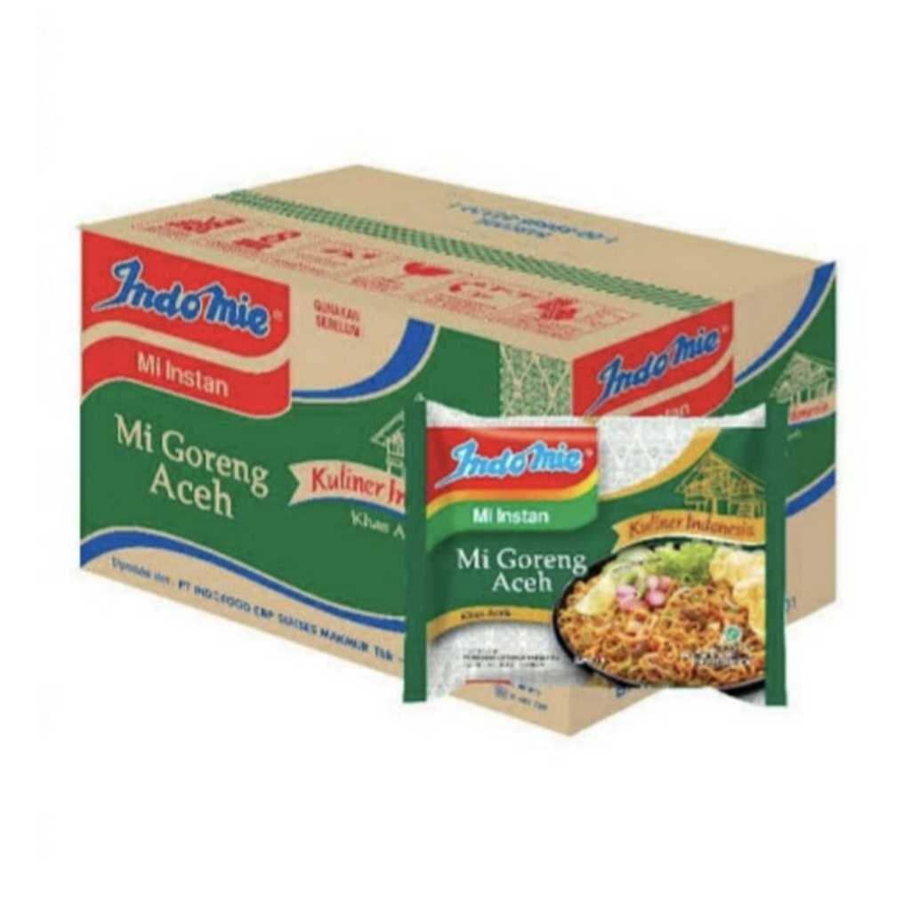 Indomie Goreng Aceh, rendang, mie goreng, mie geprek 1dus isi 40pcs